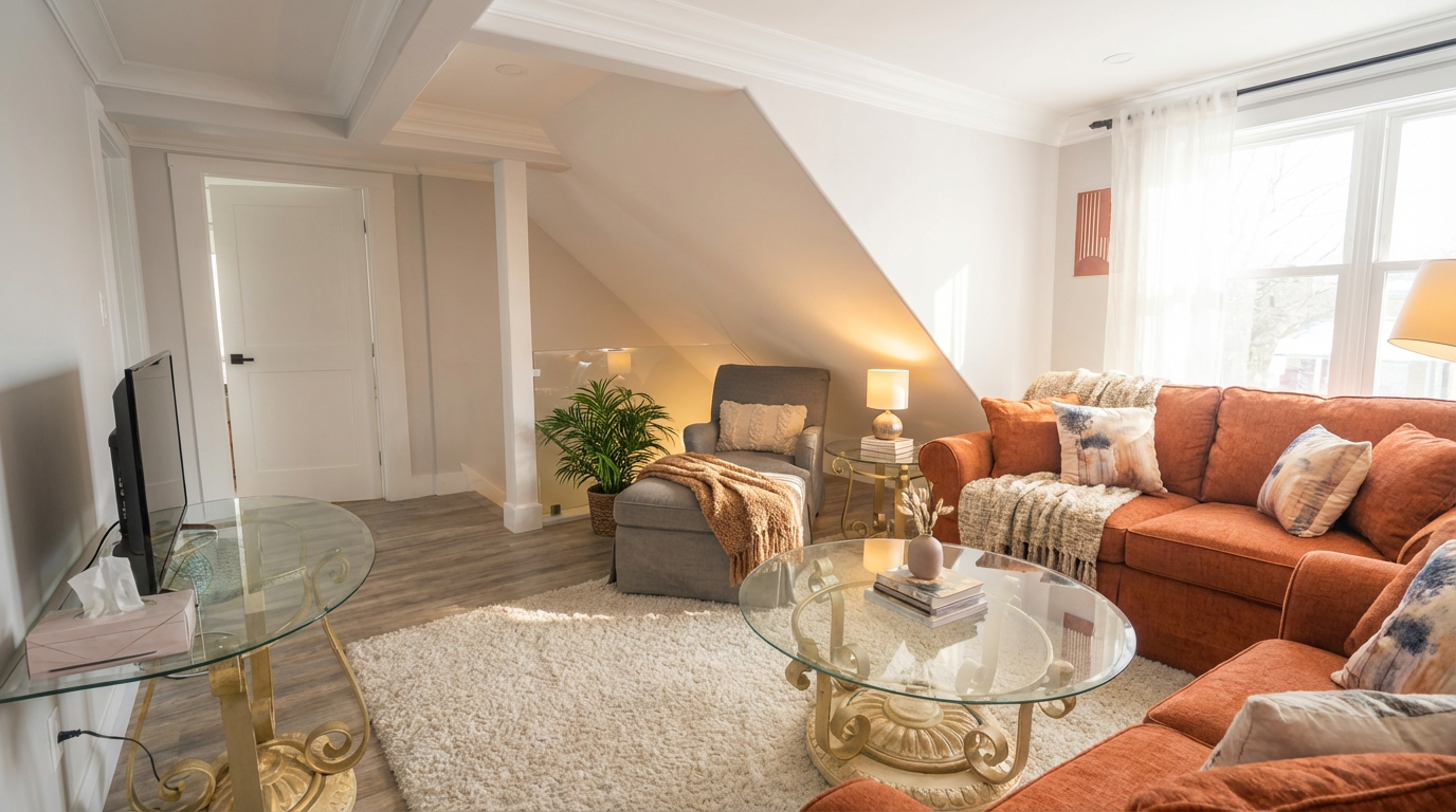 Well light living room