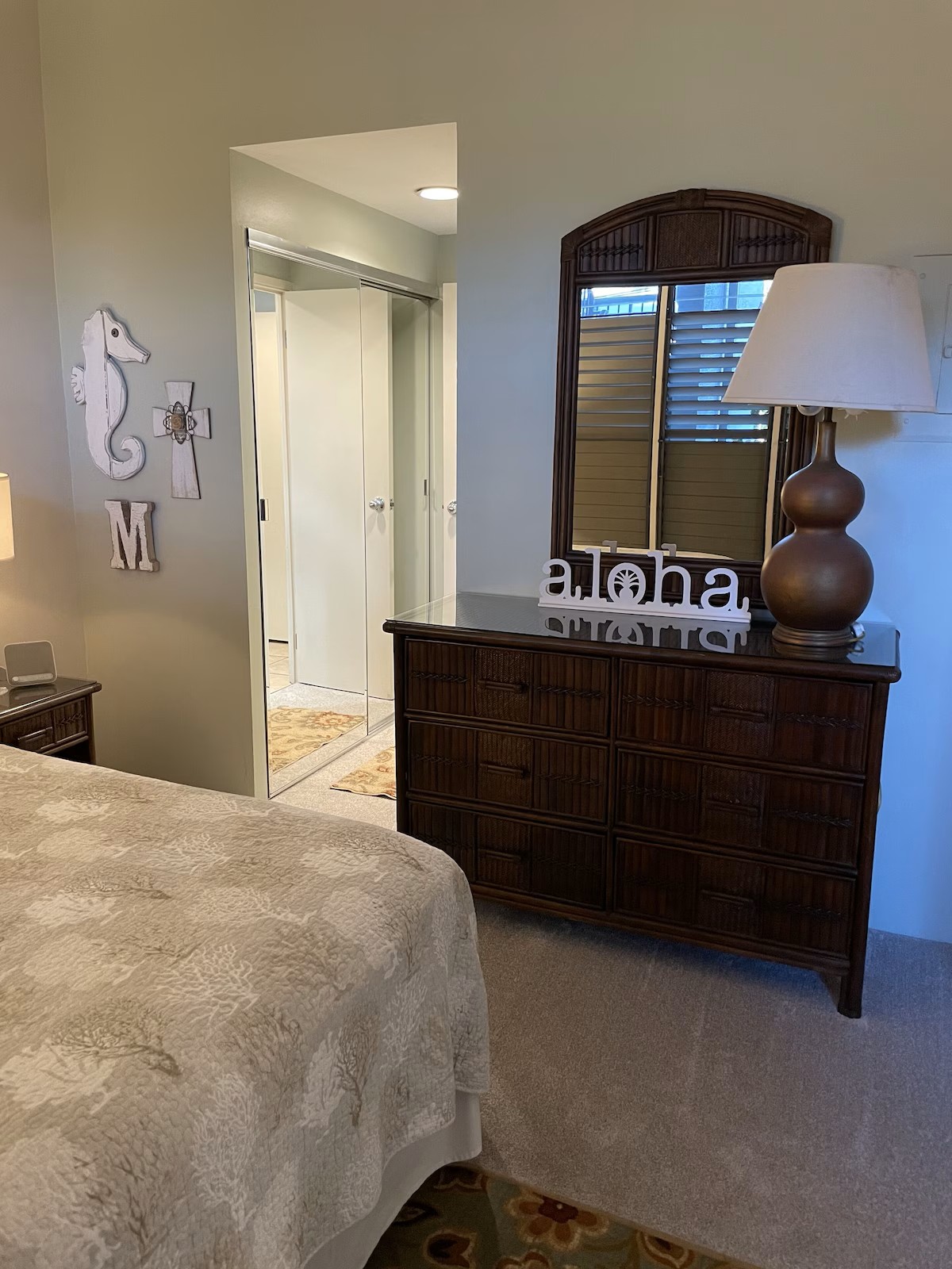 Dresser and wardrobe closet