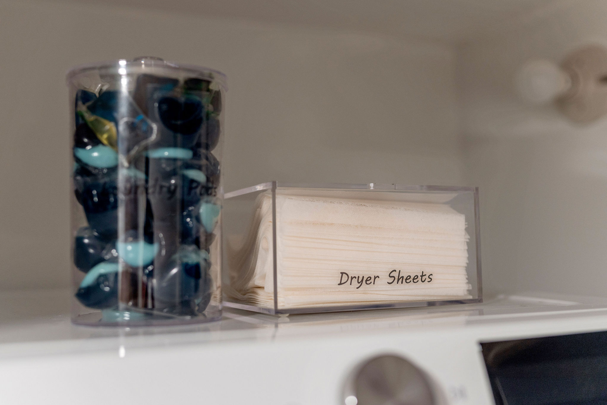 Laundry pods and dryer sheets