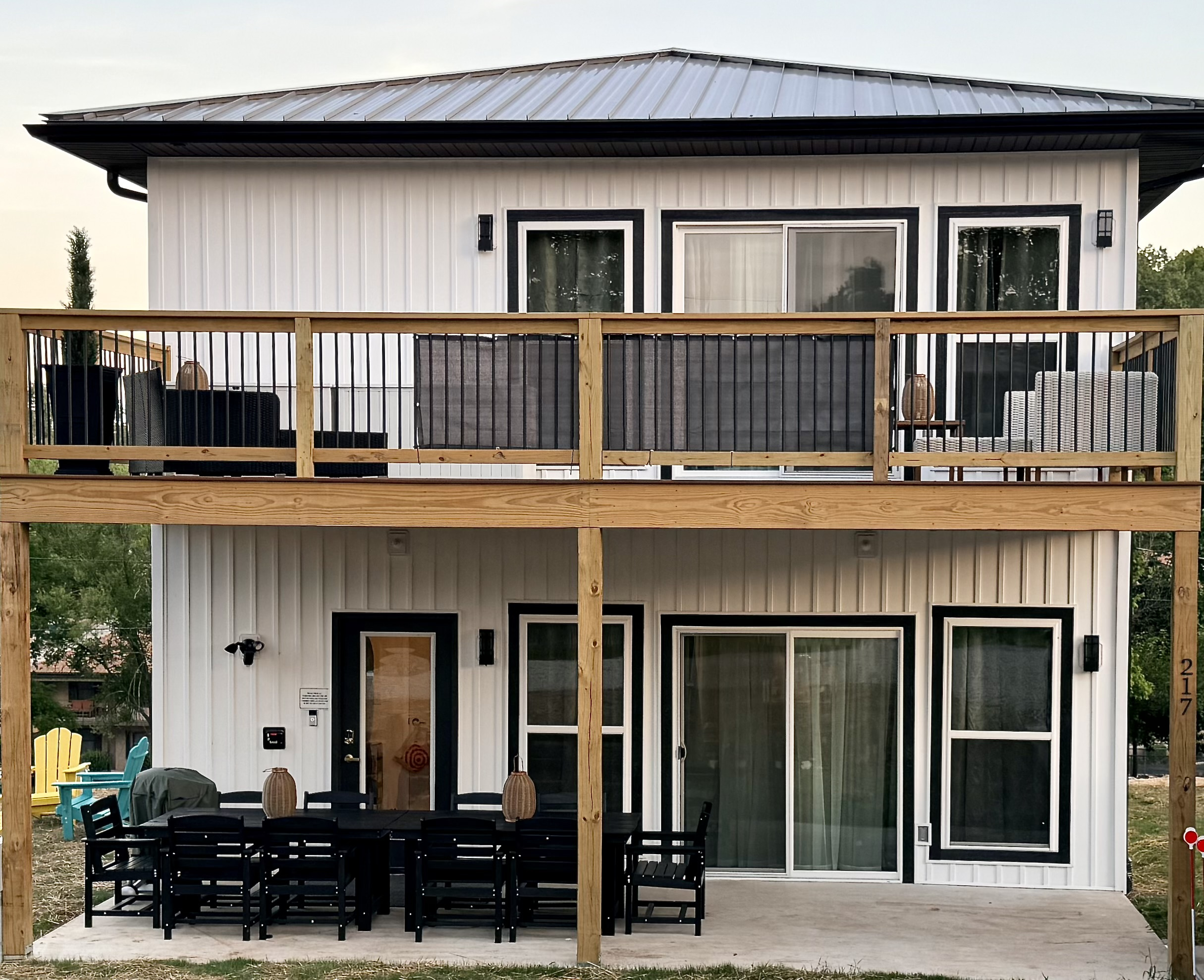 Plenty of outdoor seating for relaxing evenings and morning gatherings