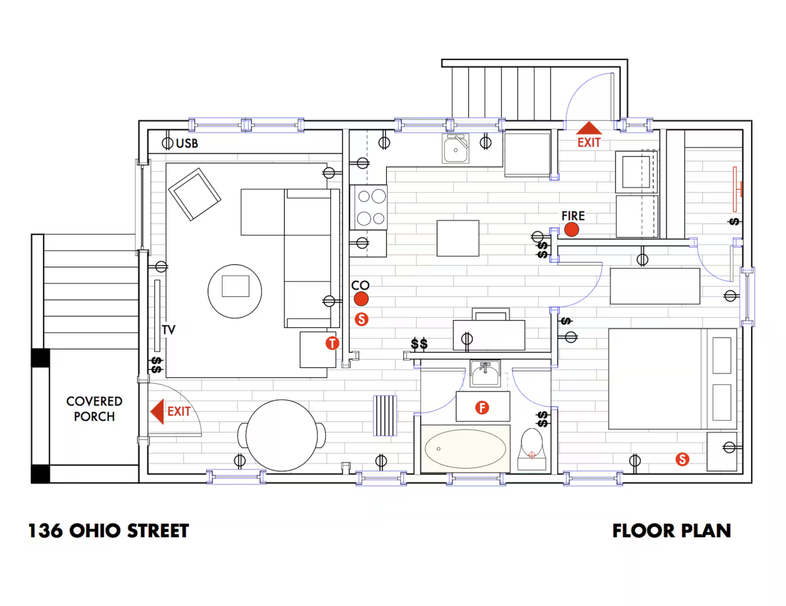 Boutique Bungalow 2 - Floor Plan
