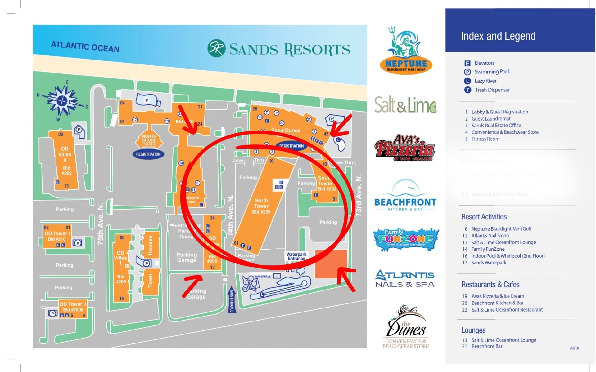 Conveniently attached to the parking garage for easy parking and condo access