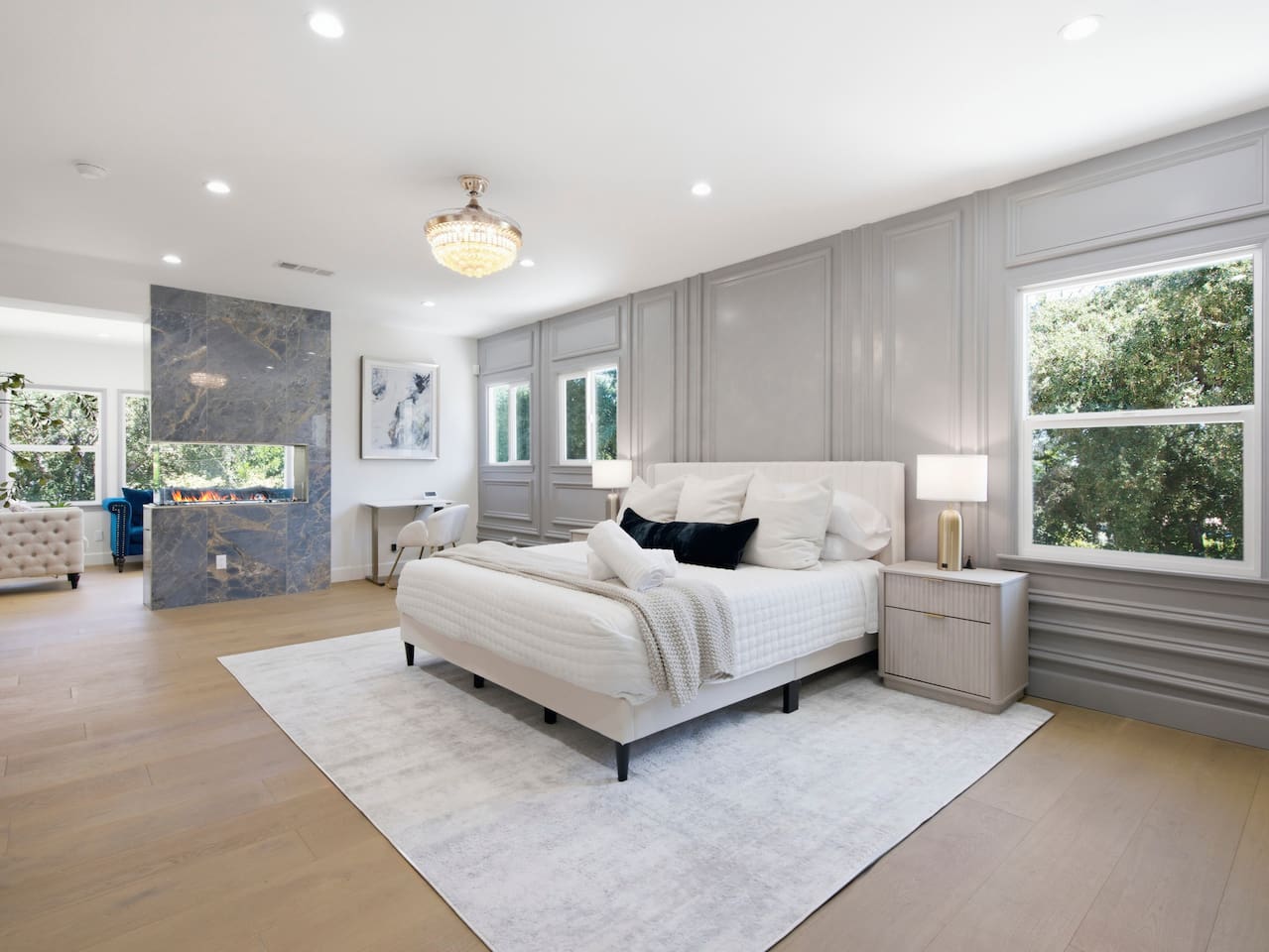 A stylish bedroom designed for cozy nights, restful mornings, and a stay you’ll love.
