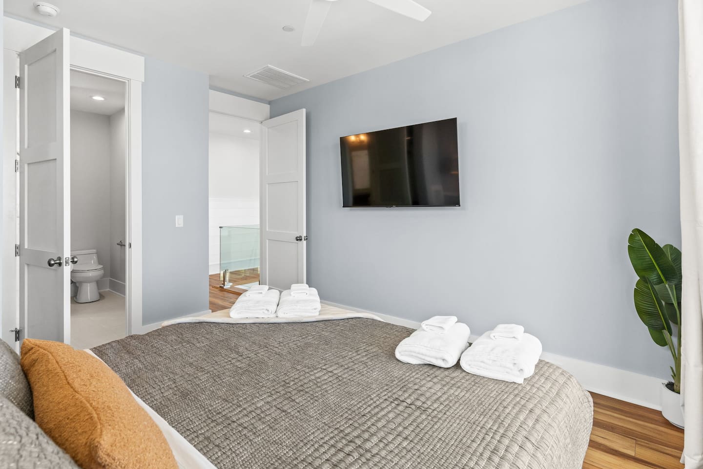 With the kids happily settled in the bunk room or enjoying the game room just down the hall, mom and dad can retreat to their own private sanctuary - a peaceful space to relax, recharge, and enjoy a little well-deserved quiet time.