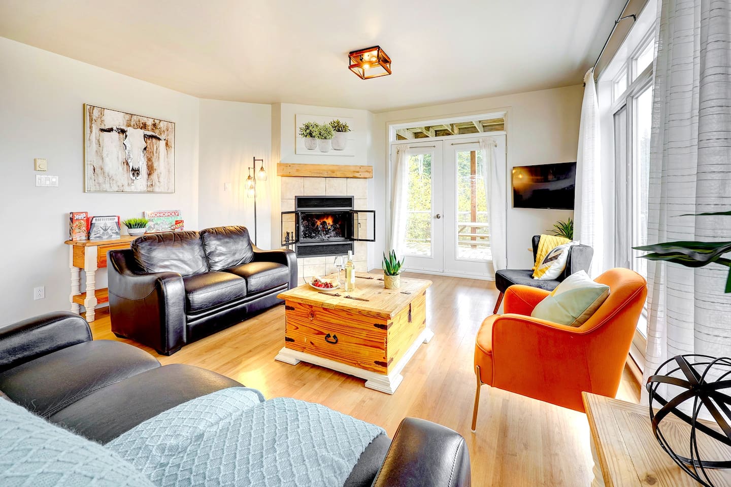 A stylish living space for peaceful mornings and cozy nights.