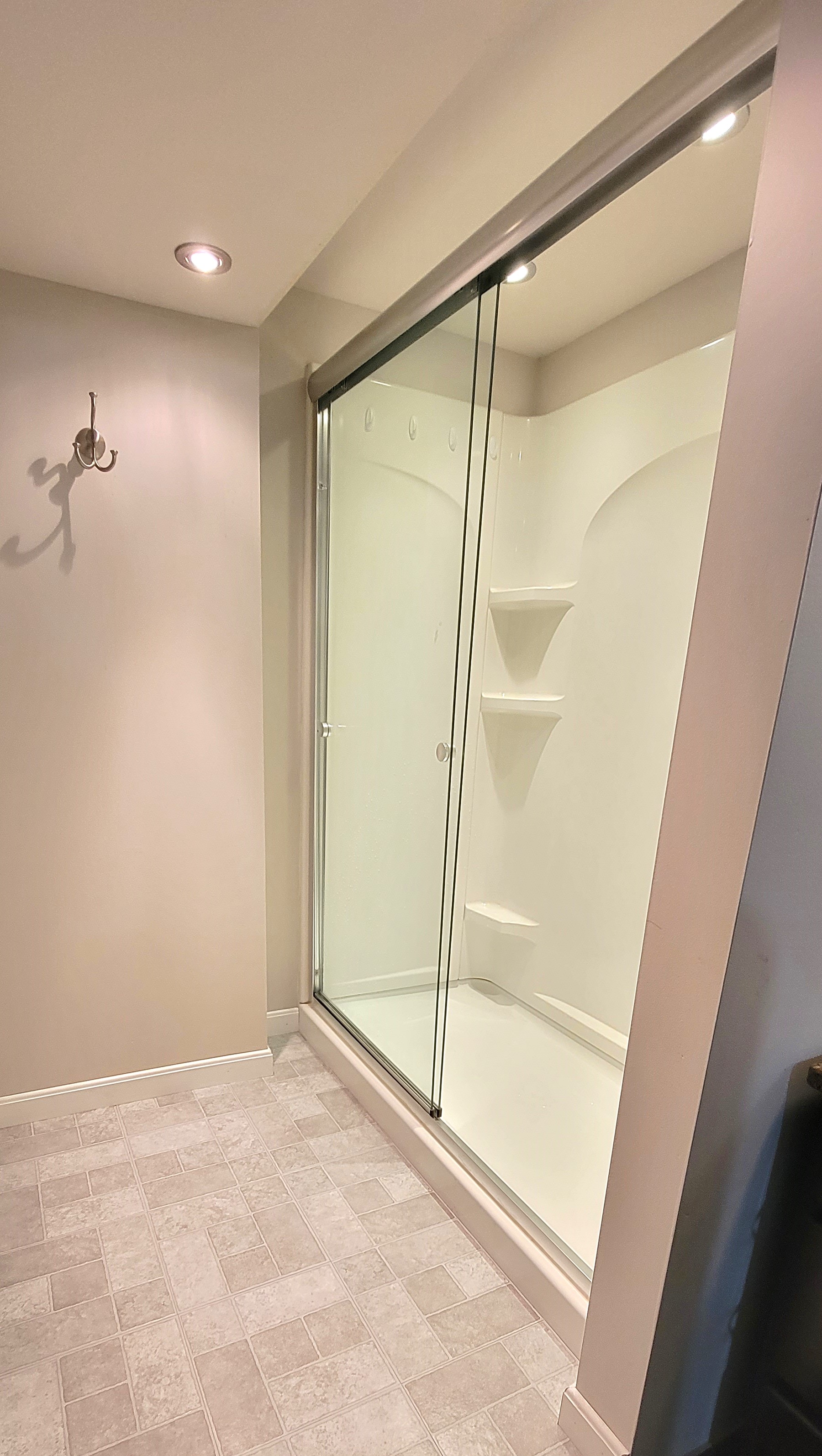 Lower Level Shower/Separate from Bathroom