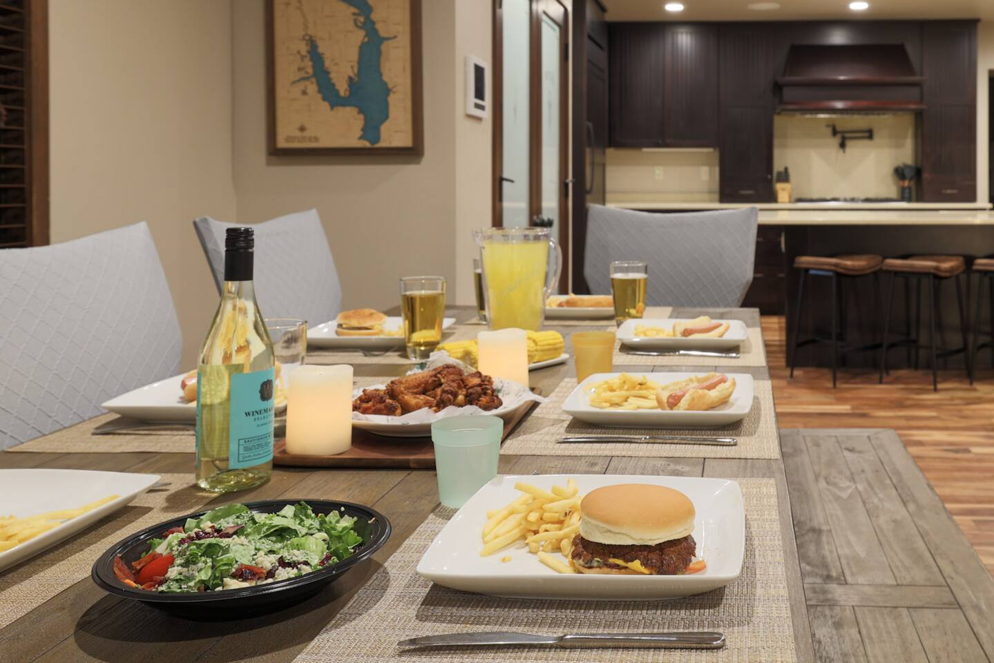 Dining area with seating for the whole group - perfect for shared meals and celebrations.