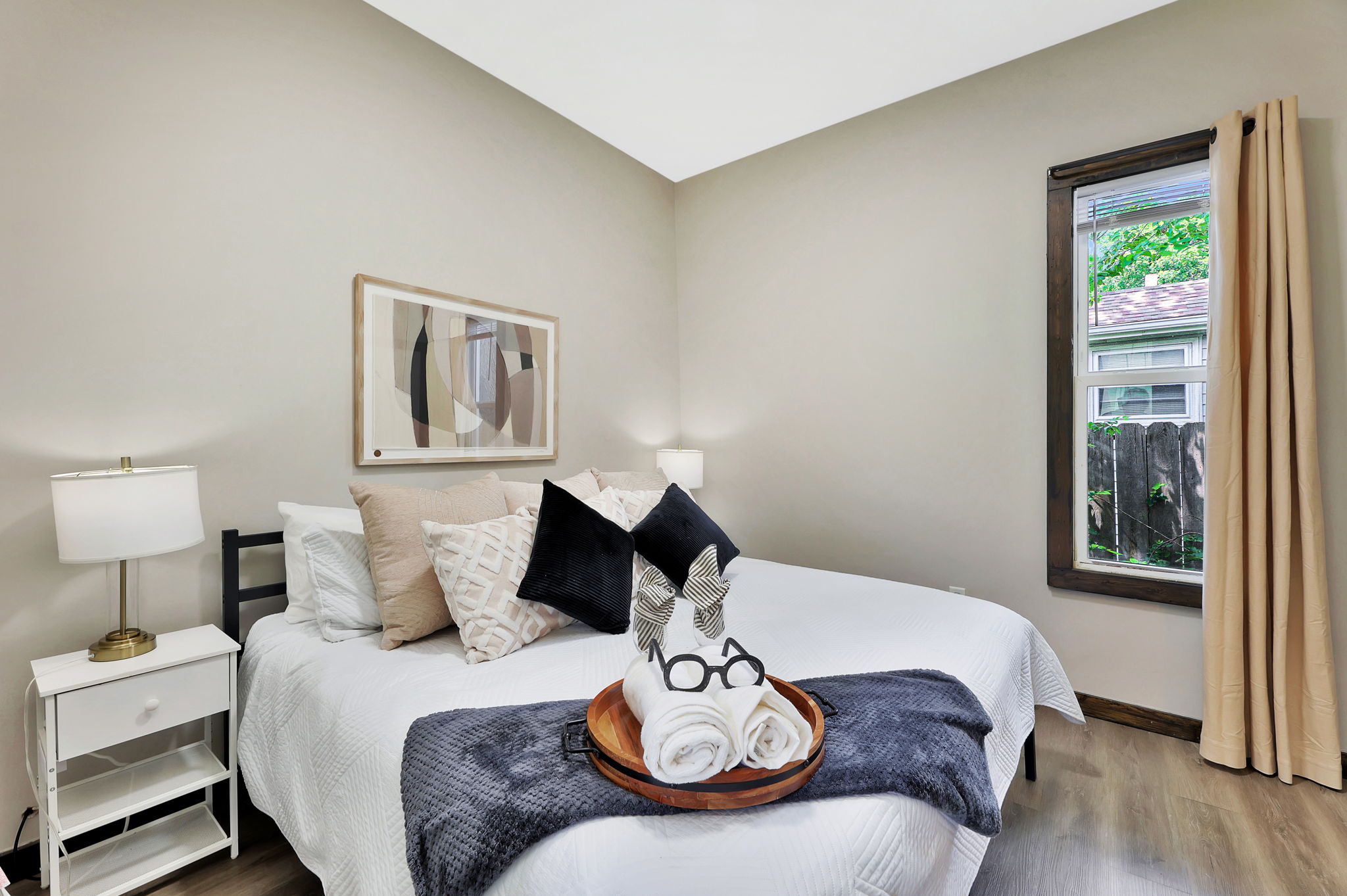 Large plush King Sized bed in Master Suite.