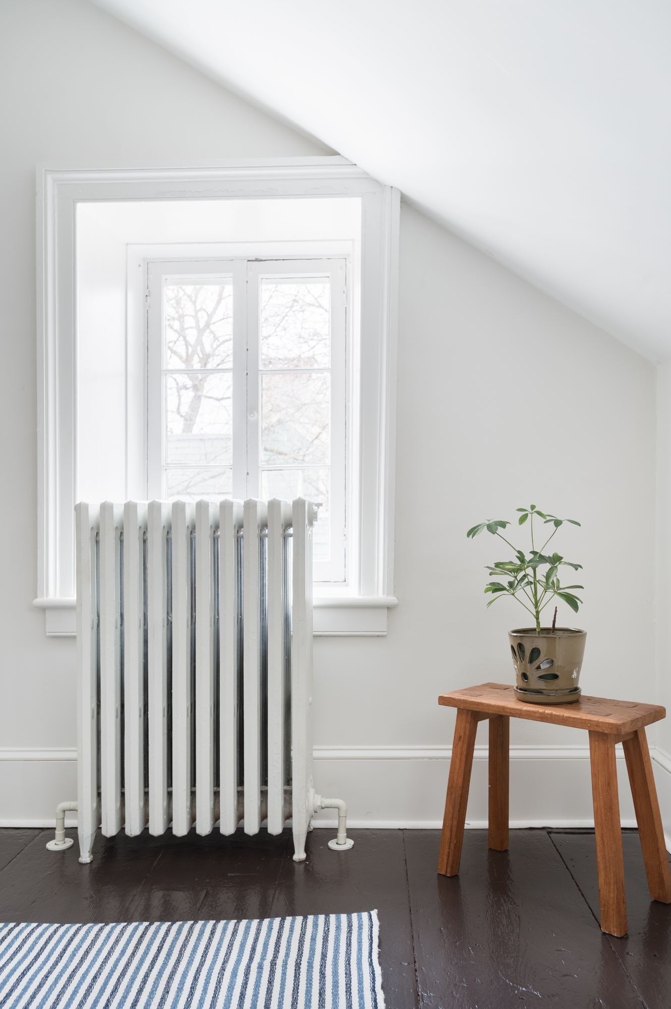 Original radiators keep things warm in winter