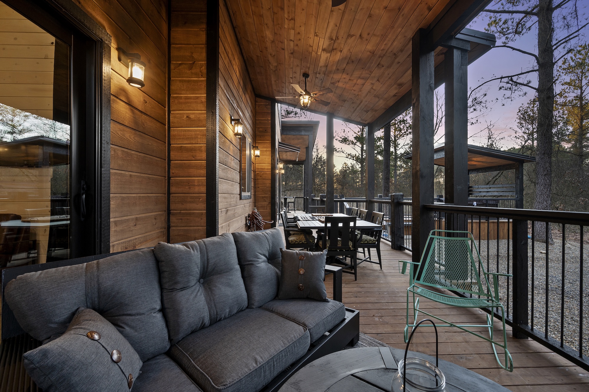 Comfortable seating invites you to linger a little longer