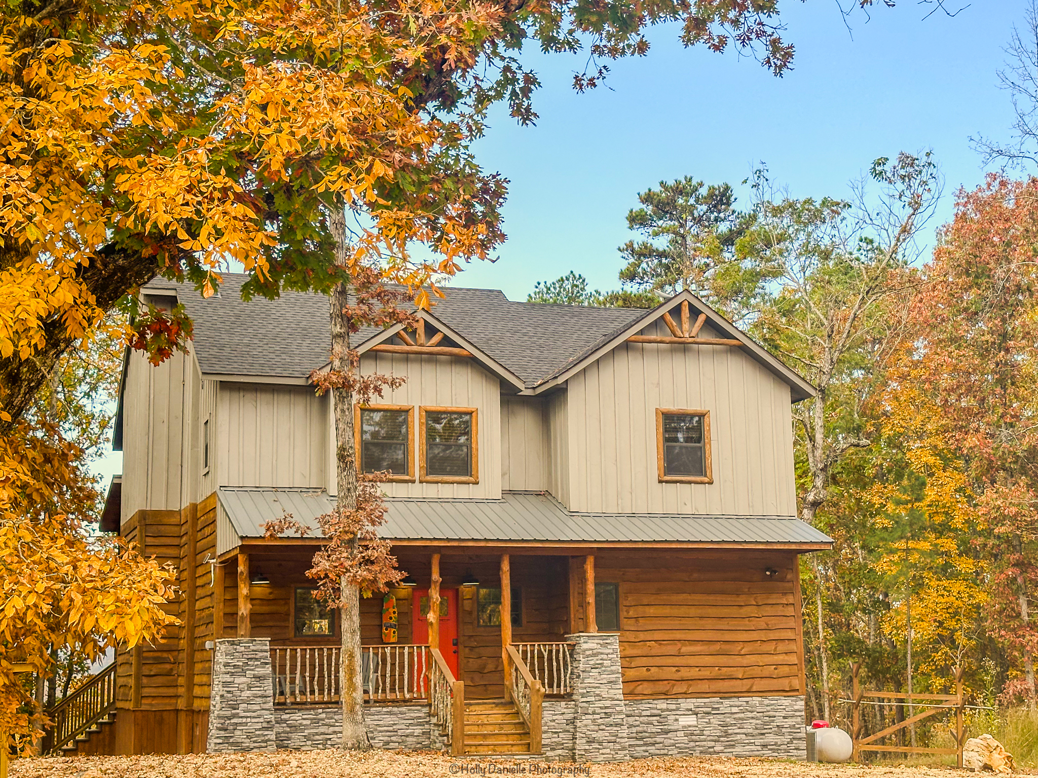 Beautifully situated in lush forest.