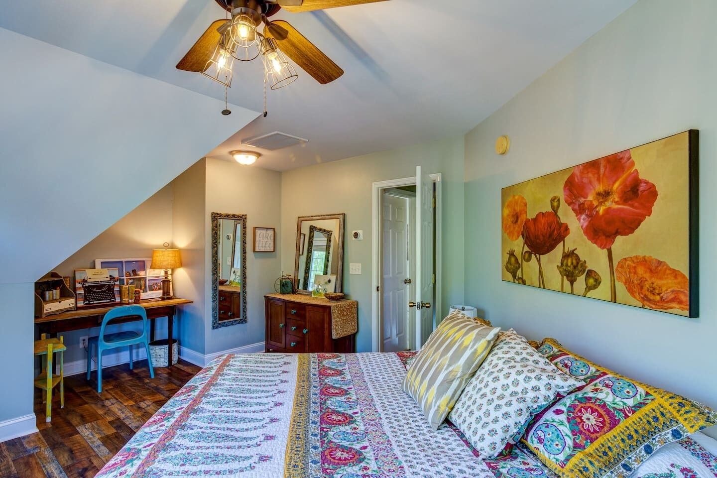 Upstairs bedroom #1 with desk