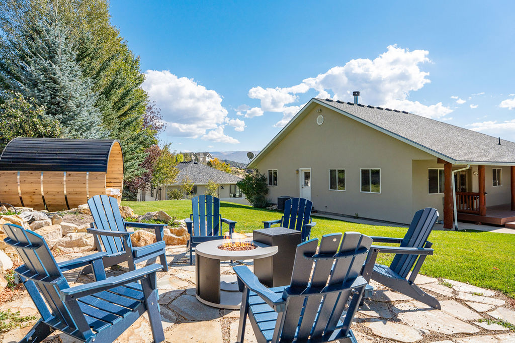 Your family reunion starts here — enough lawn for cornhole, a full reunion circle, or the kids to run for hours while the adults finally exhale.