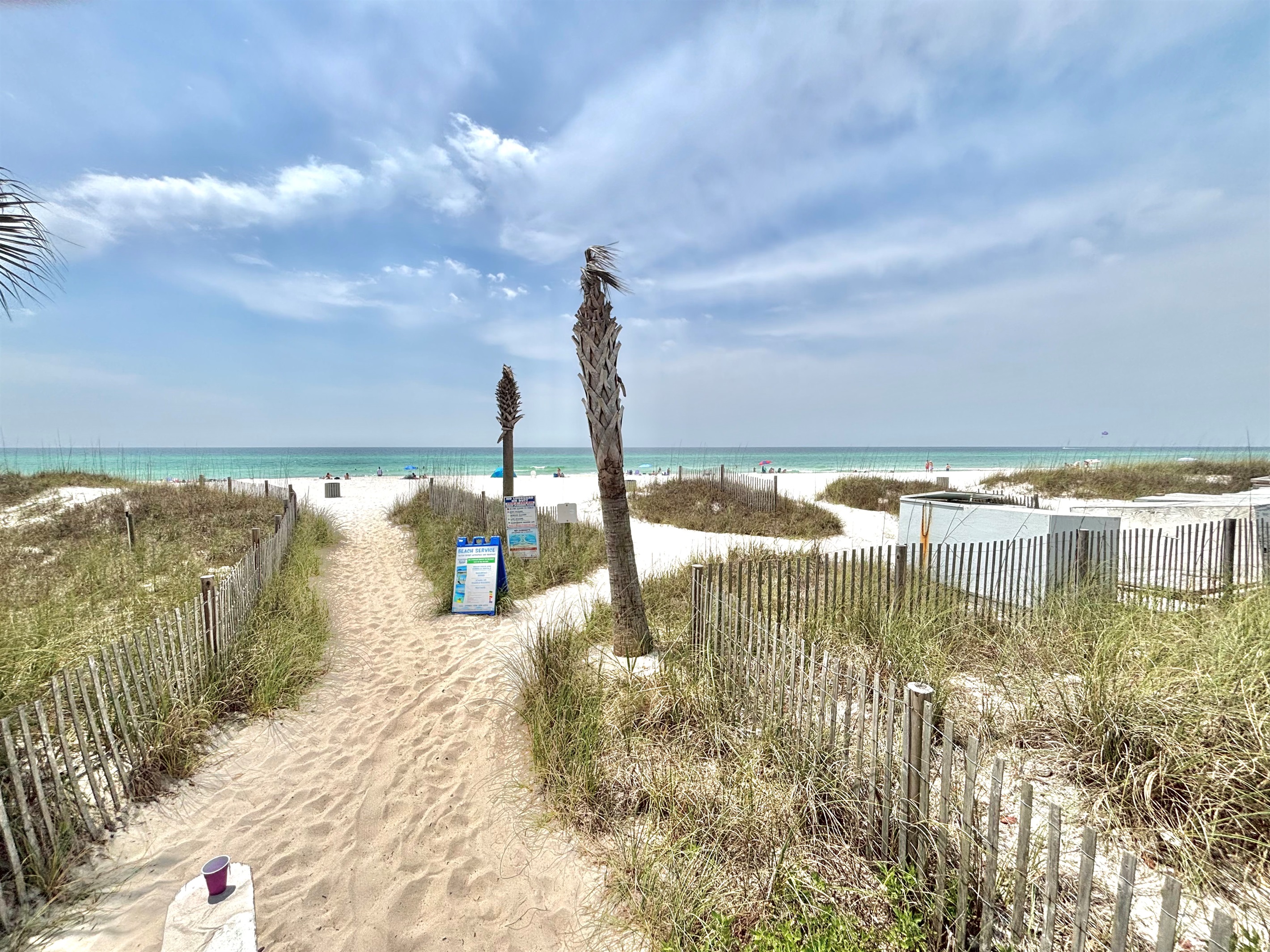 Horizon South has a private beach access across the street
