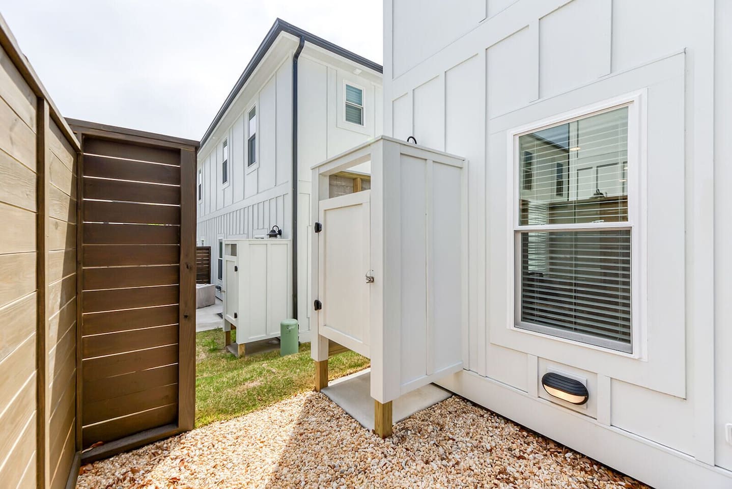 Side yard with private access