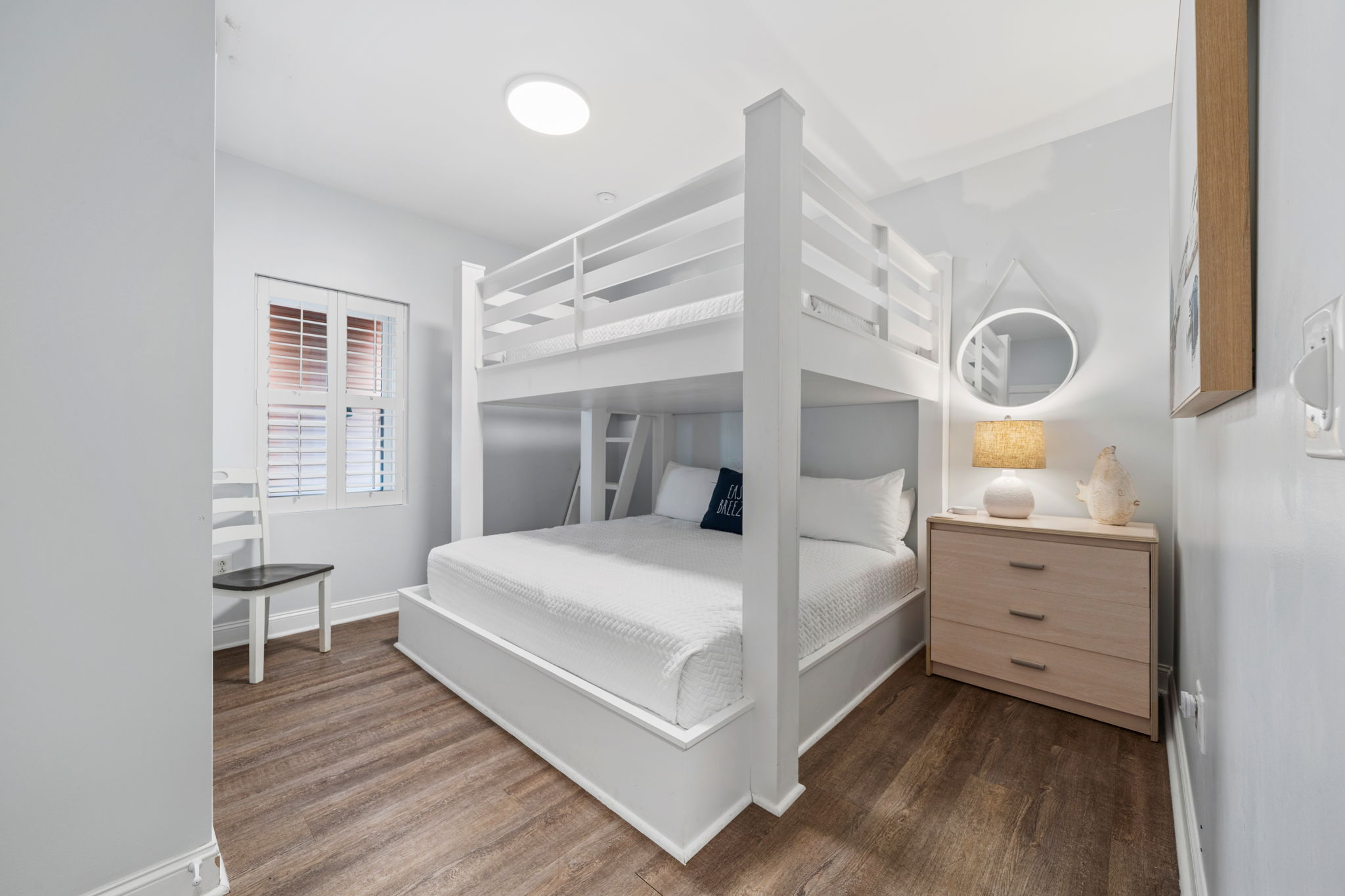 Queen over King Bunk | Starfish | Oceanview 101 | 1116 Ocean Blvd, Isle of Palms, SC | IOP Escapes