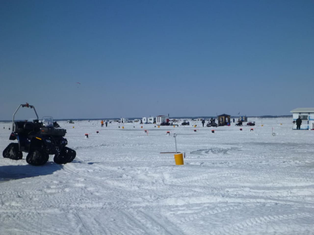 Pêche sur le lac Vert en hiver !