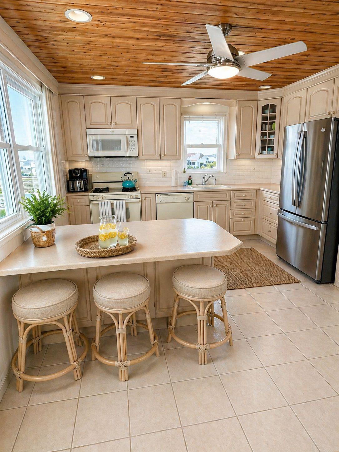 Spacious, fully equipped kitchen