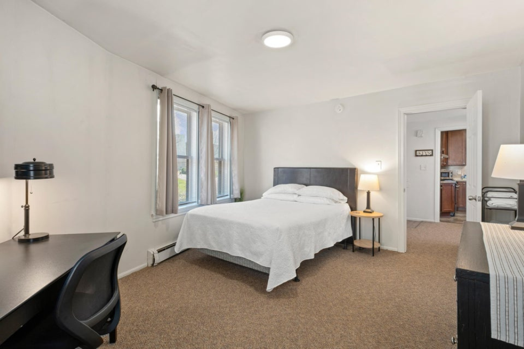 Queen Bed with Workspace