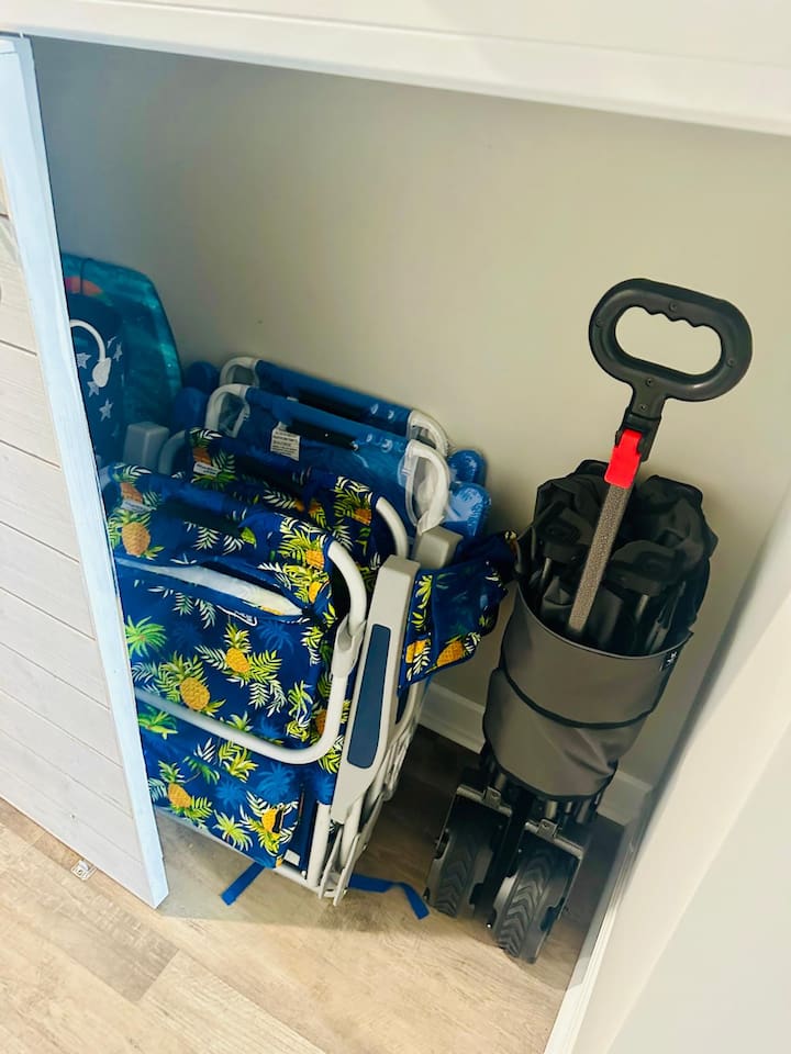 Beach chairs and gear provided