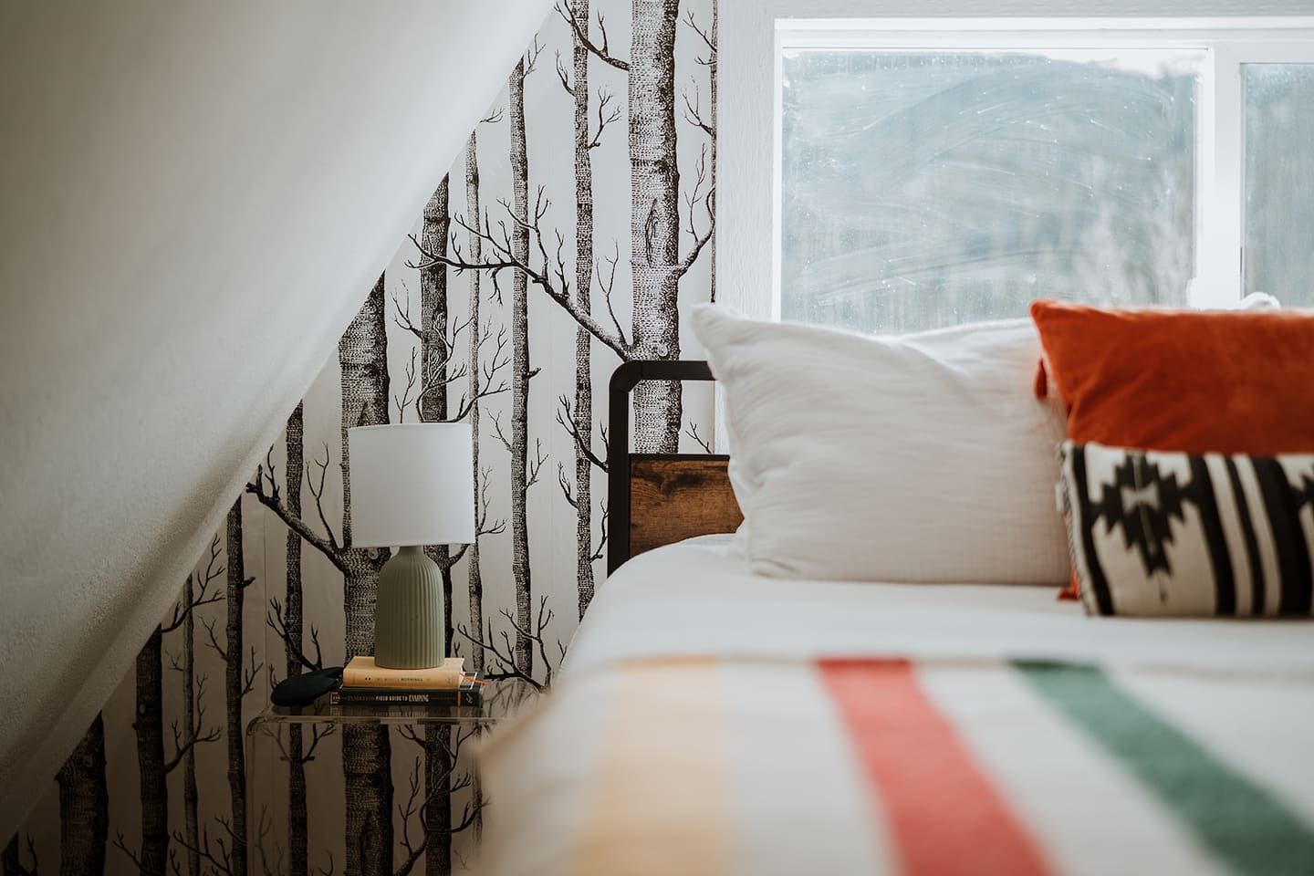 Waking up here in this king bed overlooking the mountains is something you'll appreciate. 