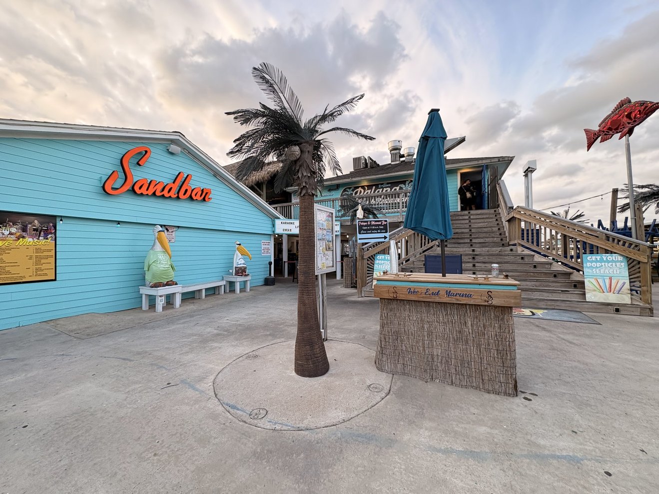 The West End Marina Restaurant has delicious coastal food with a Cajun flair. Great views!