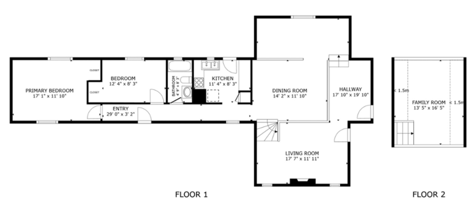The Velvet Moose Floor plan