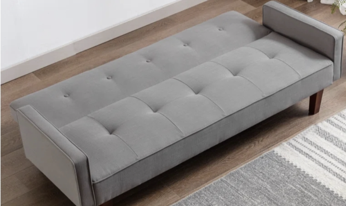 This convertible sofa that easily turns into a twin-sized bed to accommodate the 3rd guest. It has a multi-position back, allowing you to convert from a sofa to a lounger to a sleeper with a simple push or pull.