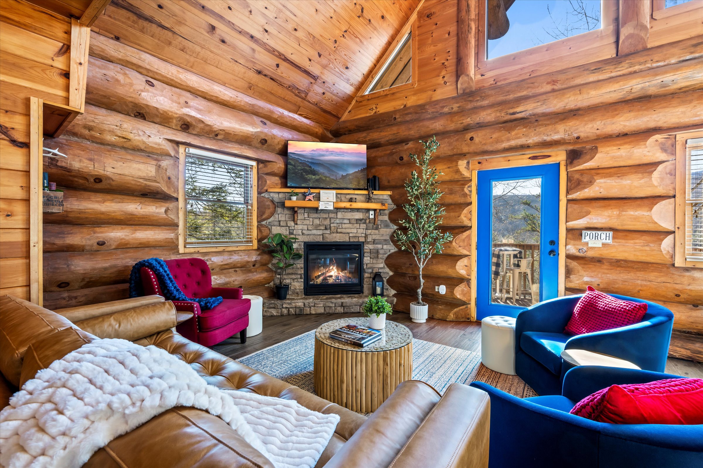 Lounge together comfortably in the luxurious living room.