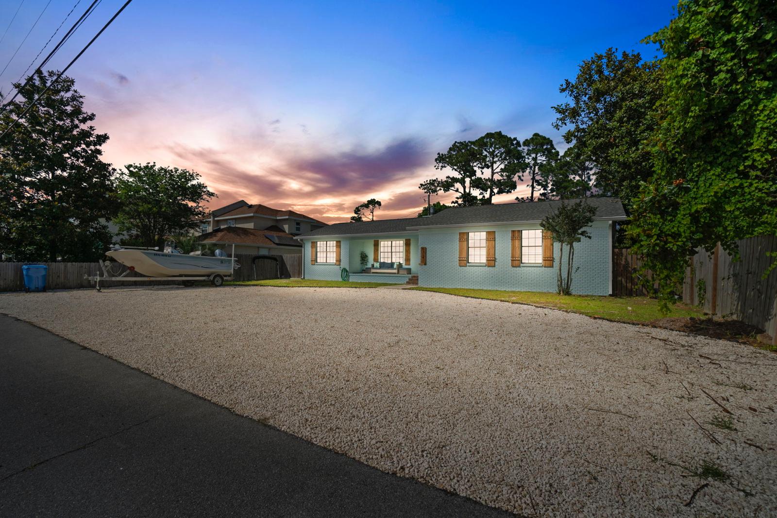 North Lagoon Getaway at night