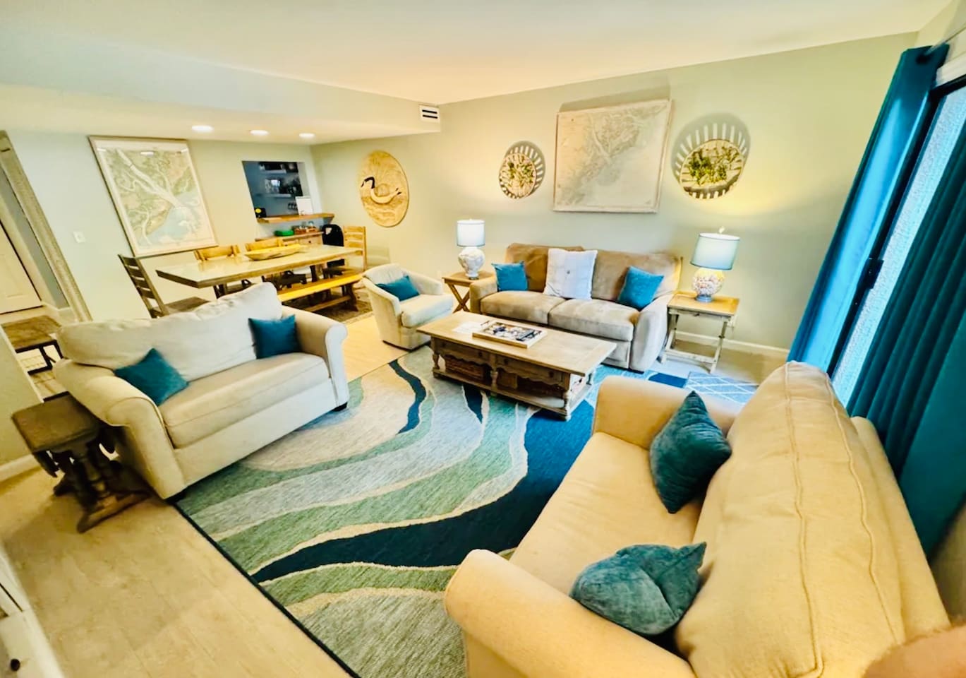 Living room with two sofas