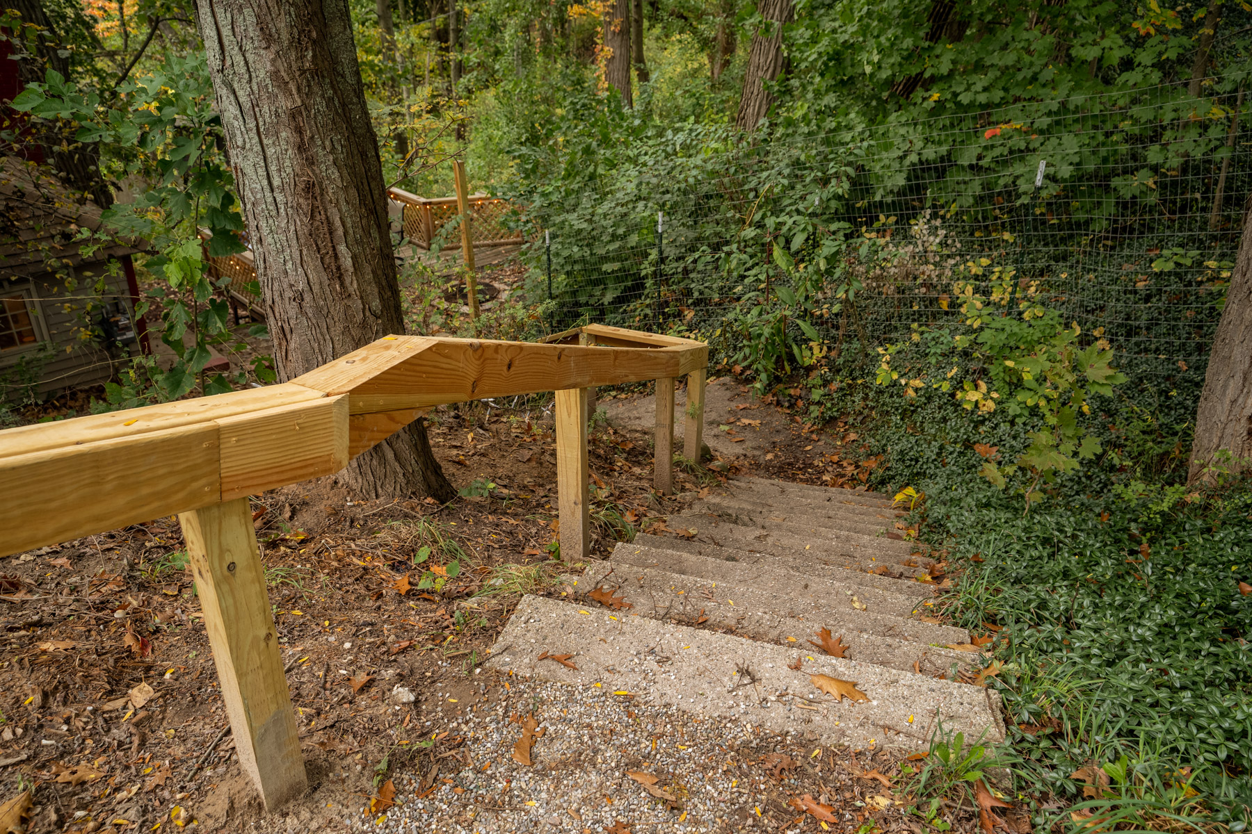 Stairs to the entry Door
