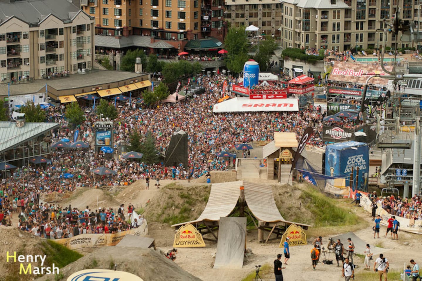 Crankworx’s bike festival is the biggest mountain bike event of its kind and Best Whistler Rentals put you front row to all the action.  photo credit Henry Marsh