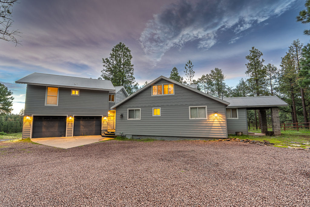Large house on over an acre with plenty of parking area. 