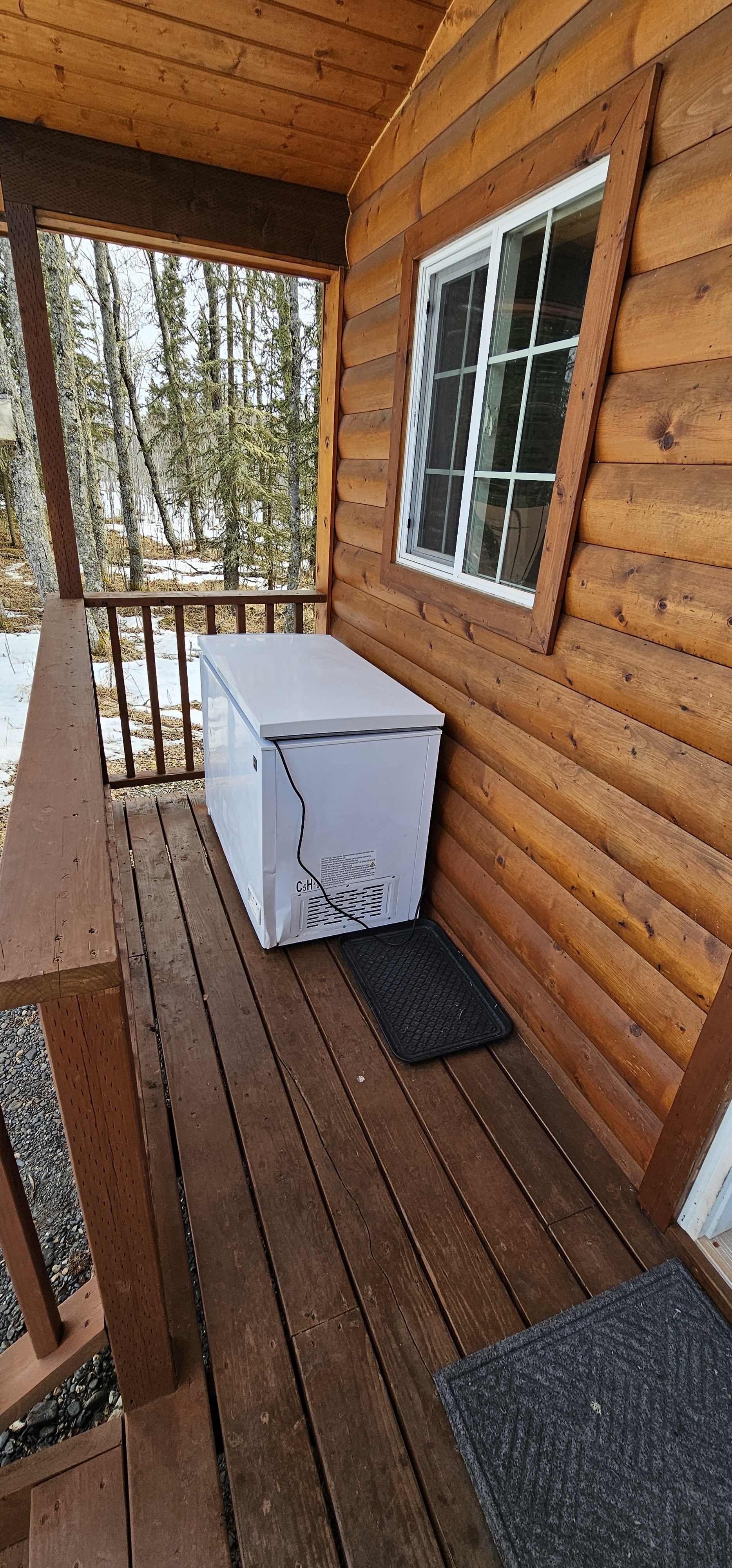 Freezer on Front Porch
