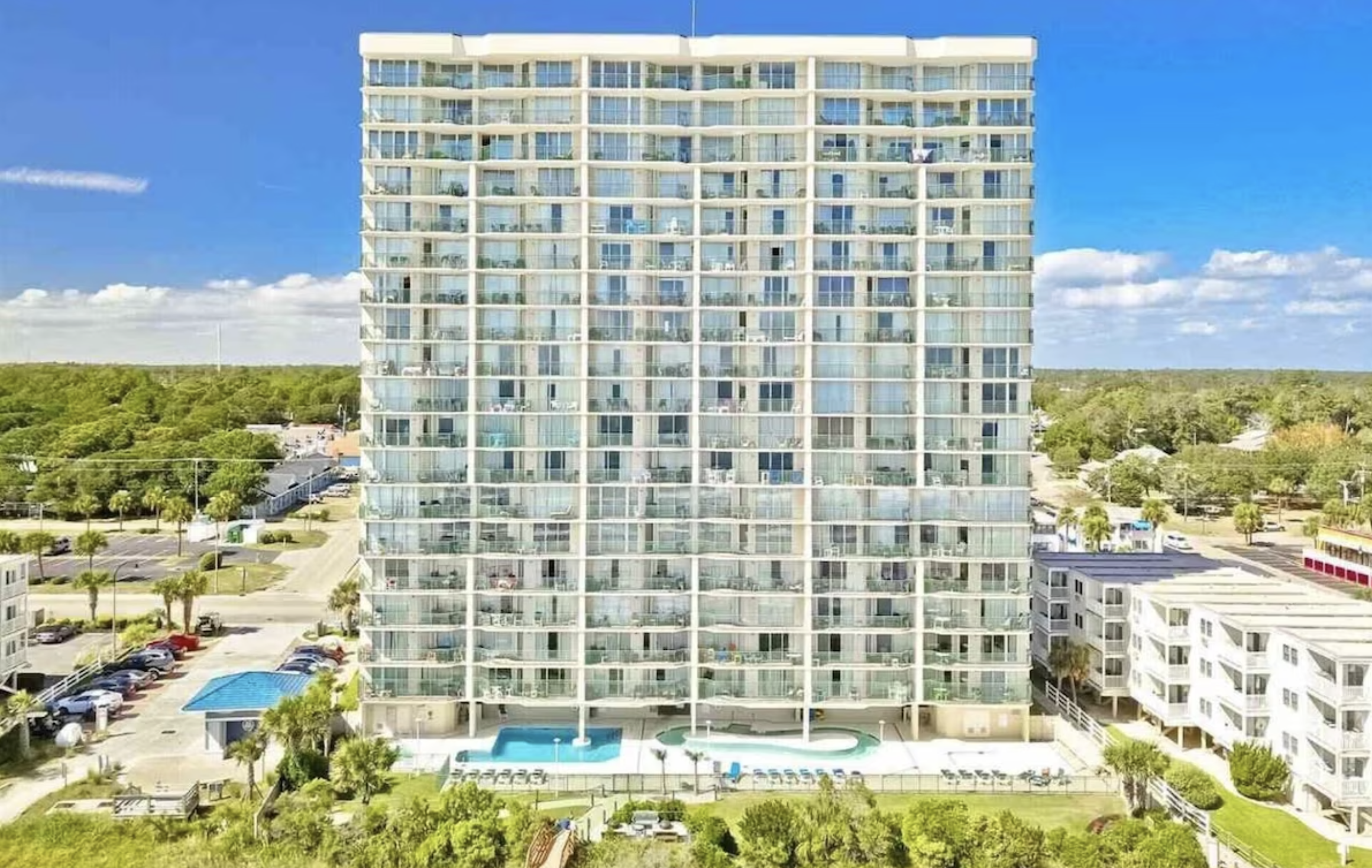Looking at Windy Hill Dunes from the ocean.