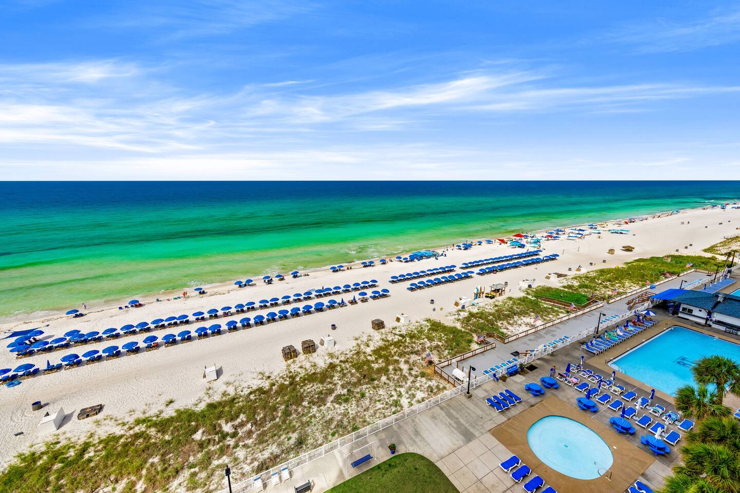 Enjoy beautiful views of The Gulf of America from Balcony
