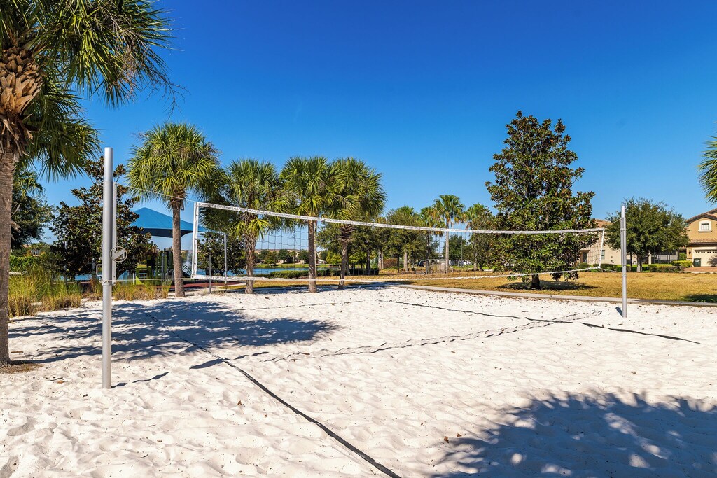 Beach volleyball at the resort