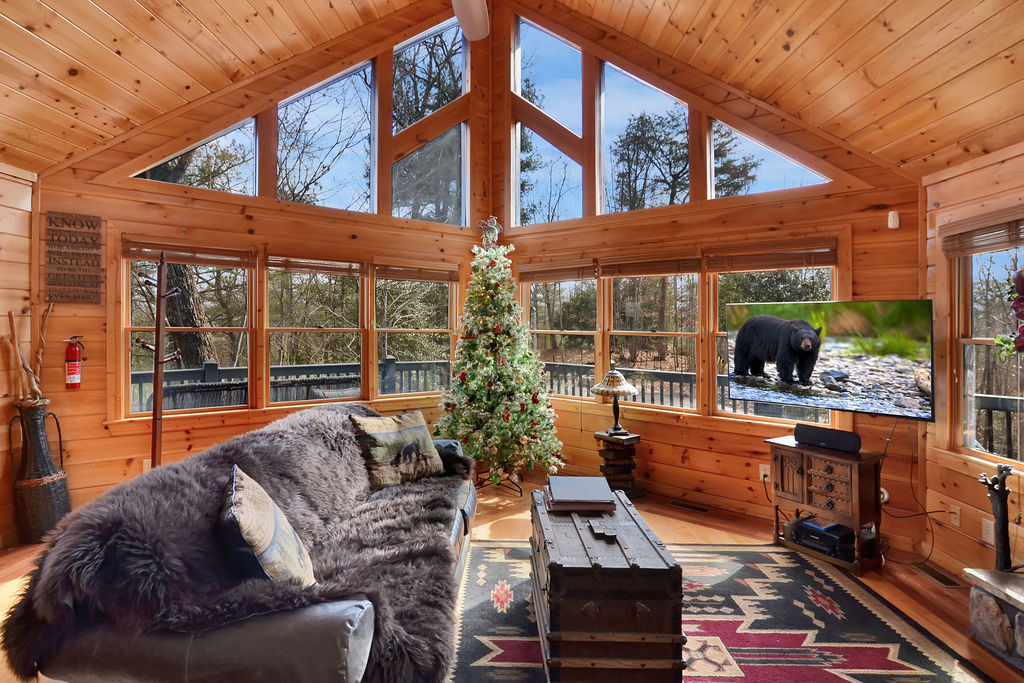 Large Living Room with Amazing Views of the Mountains