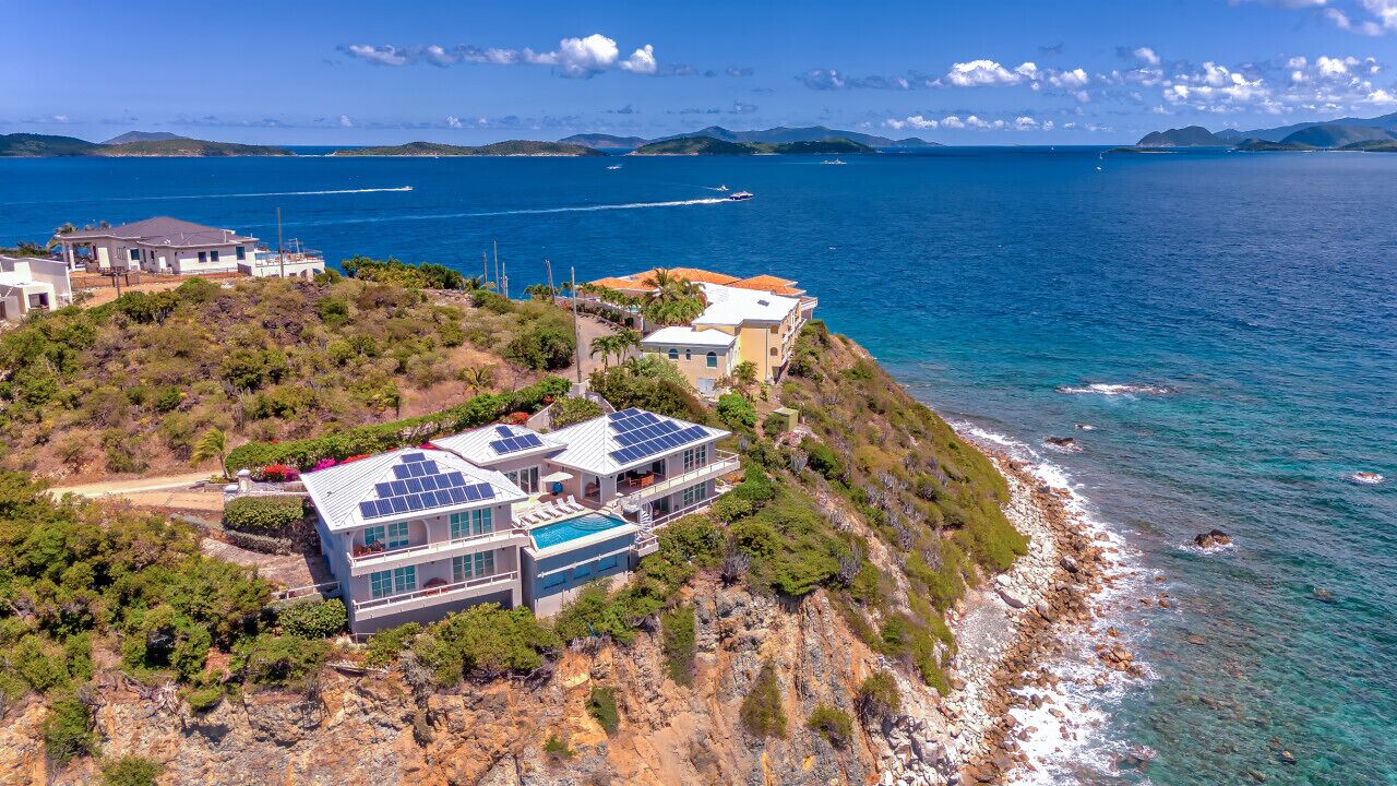 A breathtaking perspective of where the land meets the sea.