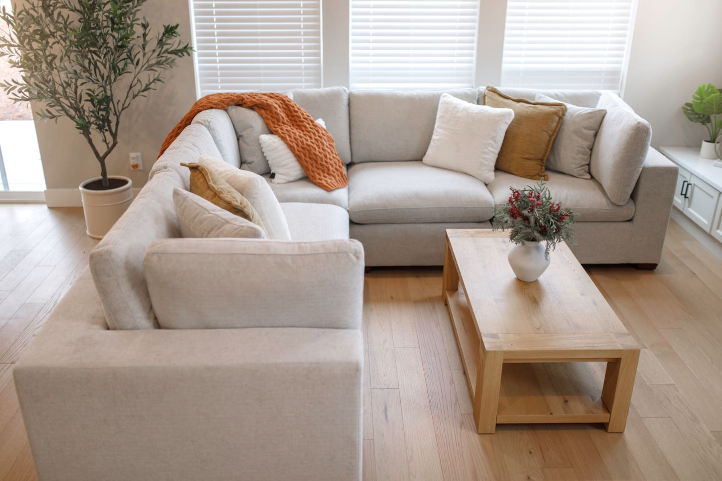 Our cozy couch has plenty of space for everyone to relax, enjoy movie nights, and create memories together.