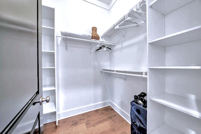 Master walk-in closet