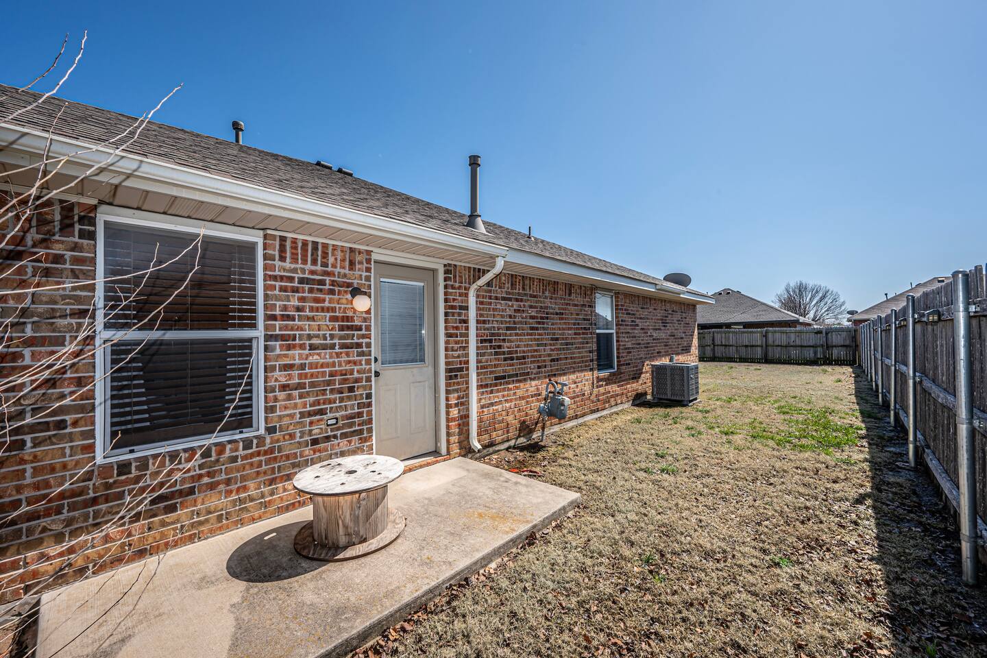 Enjoy the outdoors in a secure, fully fenced backyard.