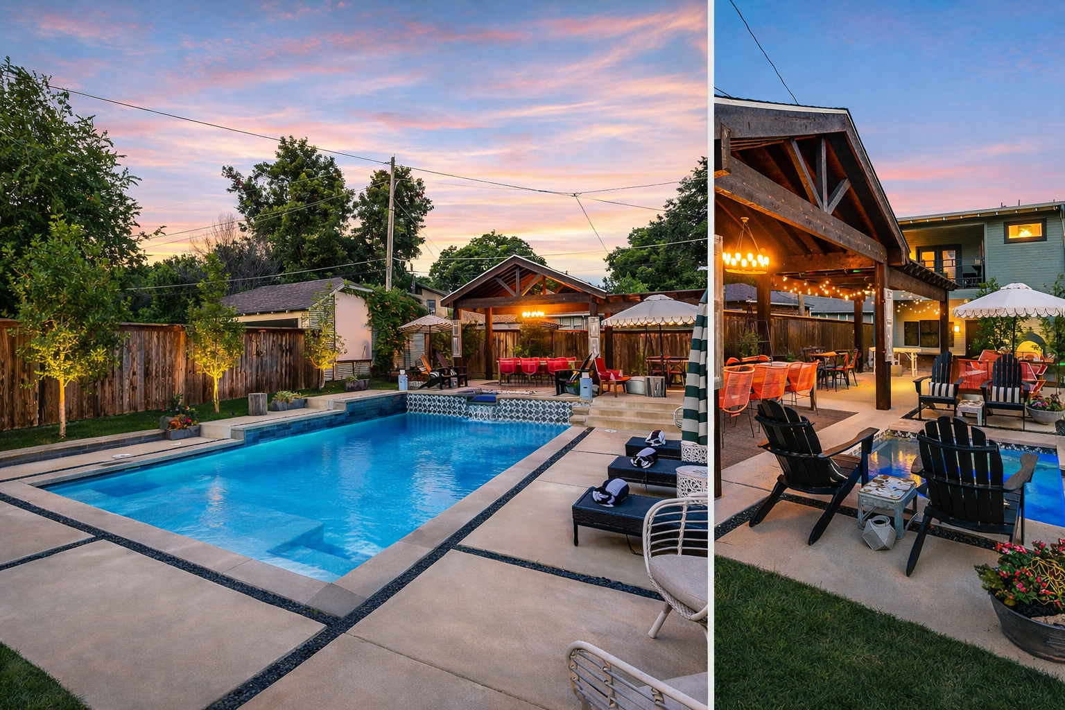 A design-forward backyard escape built for gathering, relaxing, and making memories.