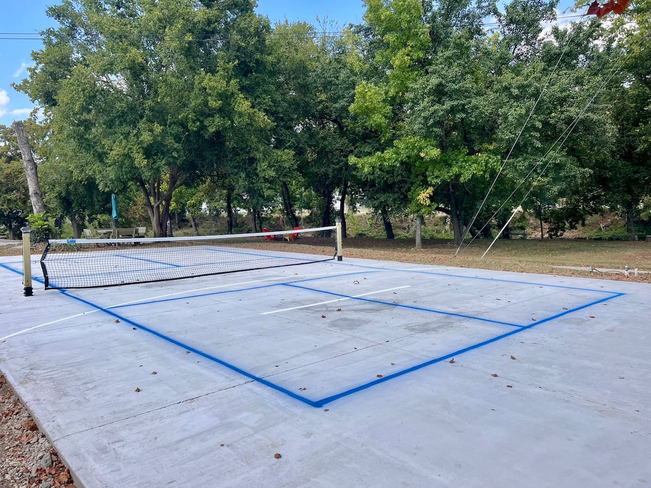 Pickleball. Paddles and balls located in the bar area