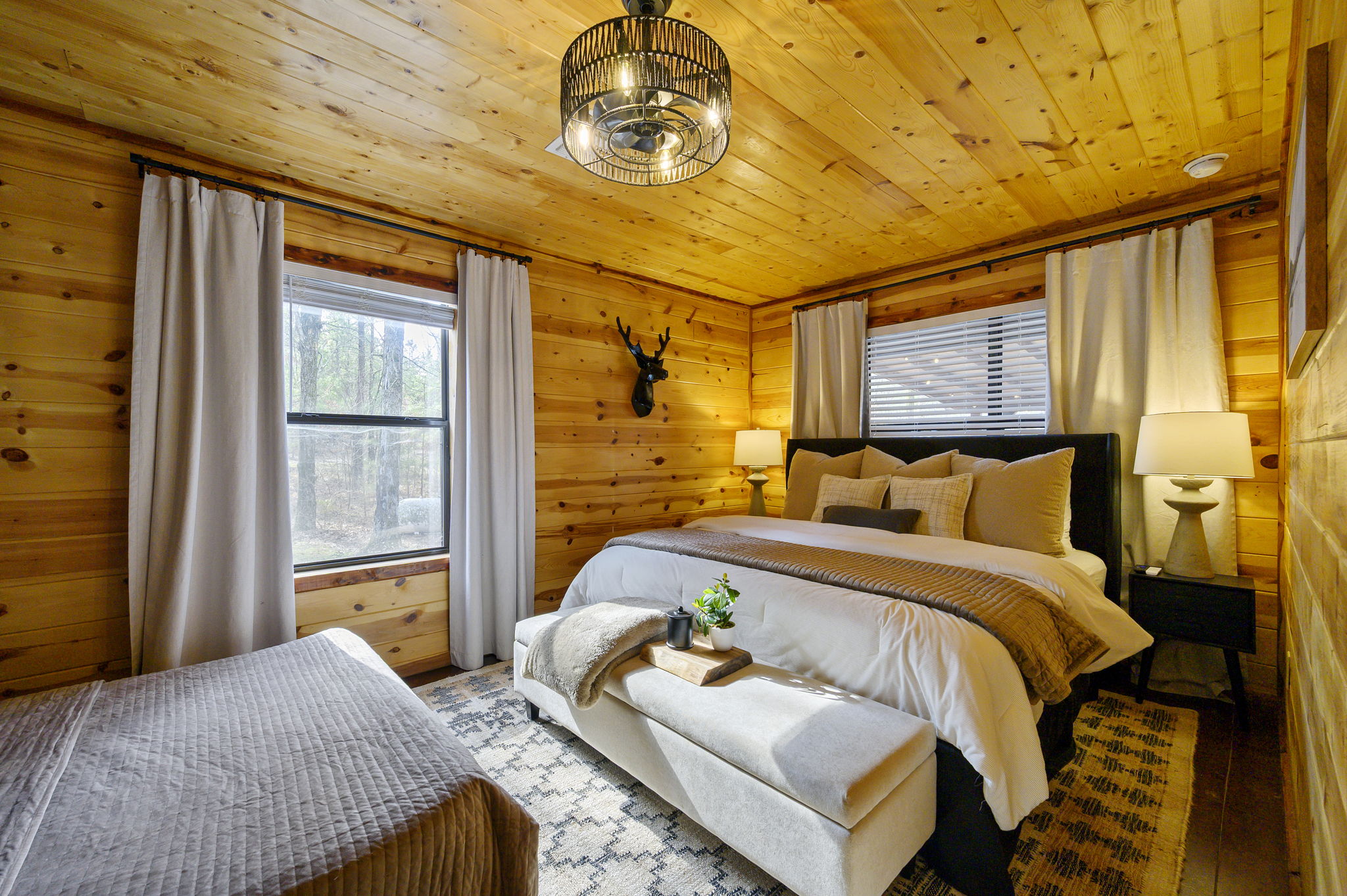 Thoughtfully designed guest accommodations with cozy bedding and ample space, ensuring everyone enjoys a restful stay.