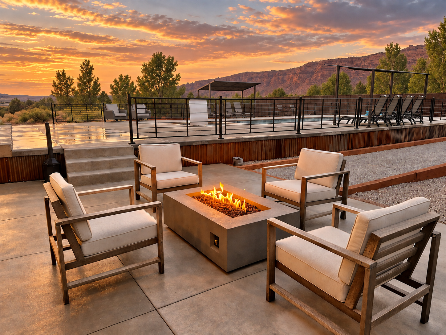 Outdoor firepit