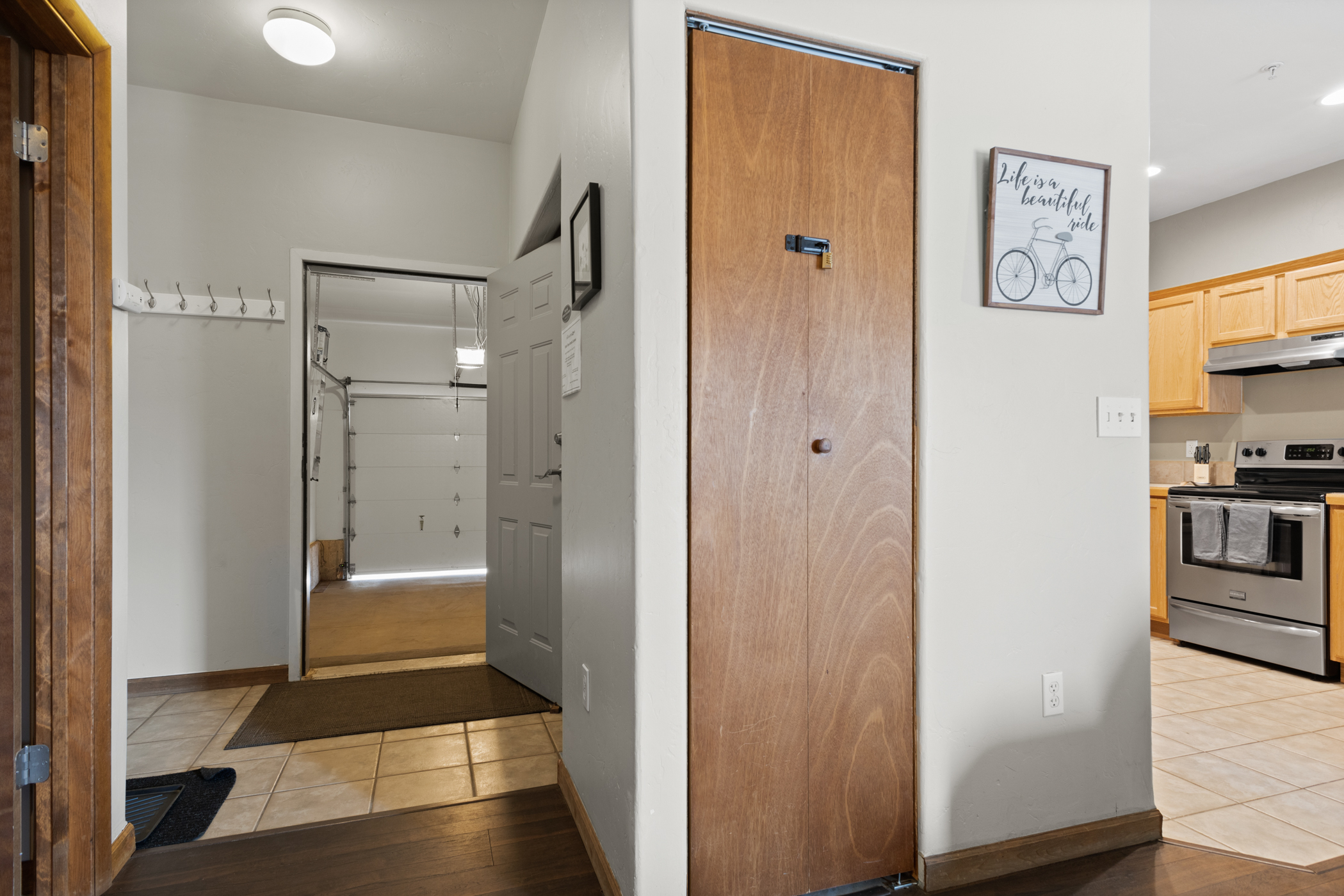 View from Living Room to Garage