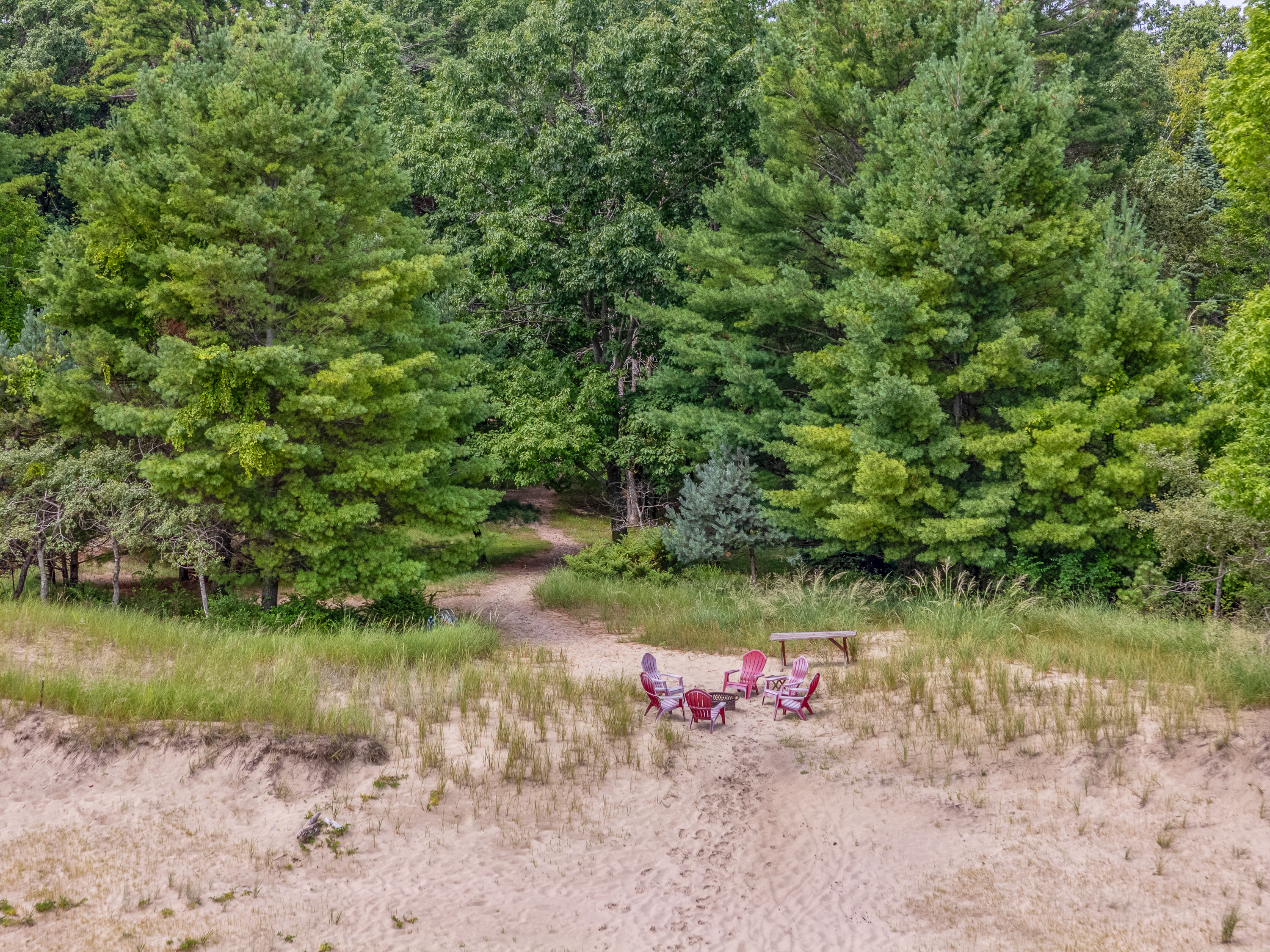 Path entrance onto private beach.