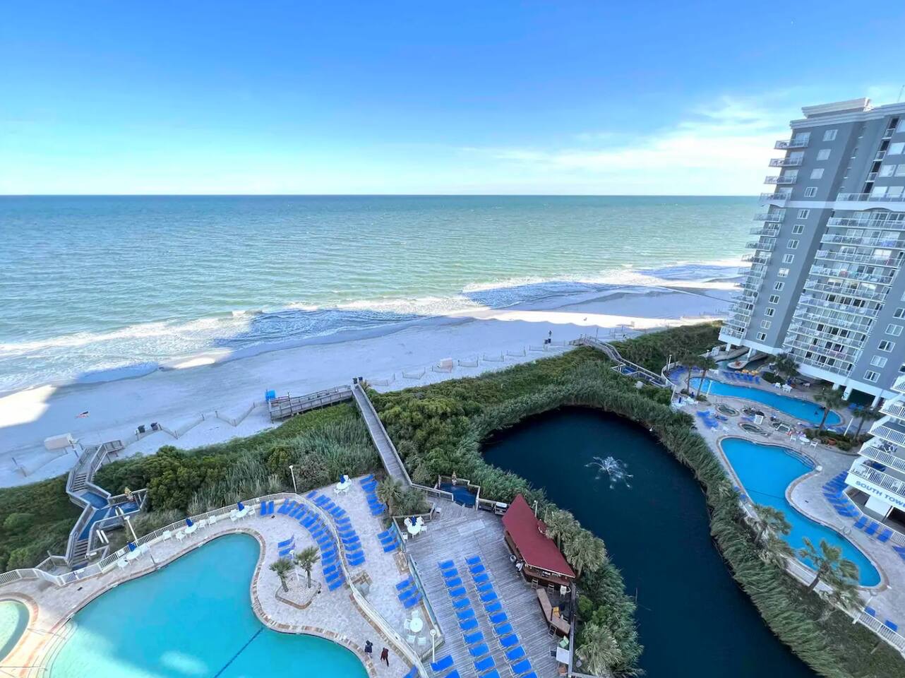 Beautiful Beach and Resort View